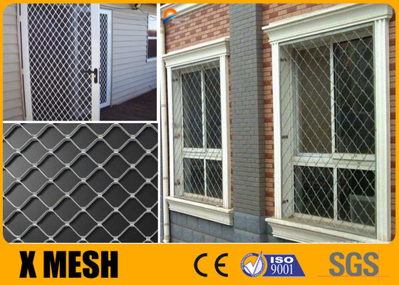 750-1250 มิลลิเมตร ไดมอนด์ขยายโลหะ Mesh Grille ป้องกันจอ ทนทาน