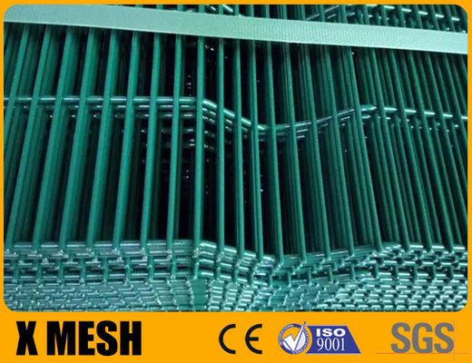 สีเขียวผงเคลือบ Anti Climb Mesh รั้วความปลอดภัยสูง 358 Anti Cut ติดคุก Mesh สําหรับอุตสาหกรรม